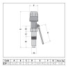 CALEFFI Regulator ciągu kominowego 3/4" 529050